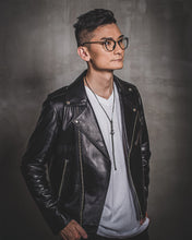 Load image into Gallery viewer, Men's Lambskin Biker Jacket