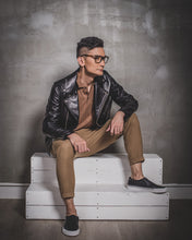 Load image into Gallery viewer, Men's Lambskin Biker Jacket