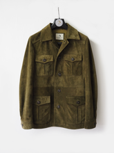 Load image into Gallery viewer, Men's Lamb Suede Safari Jacket