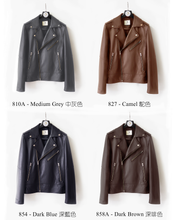 Load image into Gallery viewer, Men's Lambskin Biker Jacket