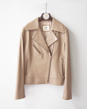 Load image into Gallery viewer, Women's Leather Biker Jacket