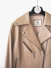 Load image into Gallery viewer, Women's Leather Biker Jacket