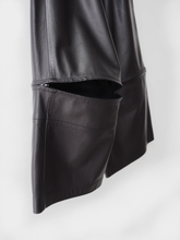 Load image into Gallery viewer, Women&#39;s Detachable Leather Cropped Pants
