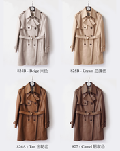 Load image into Gallery viewer, Women&#39;s Detachable Leather Trench Coat
